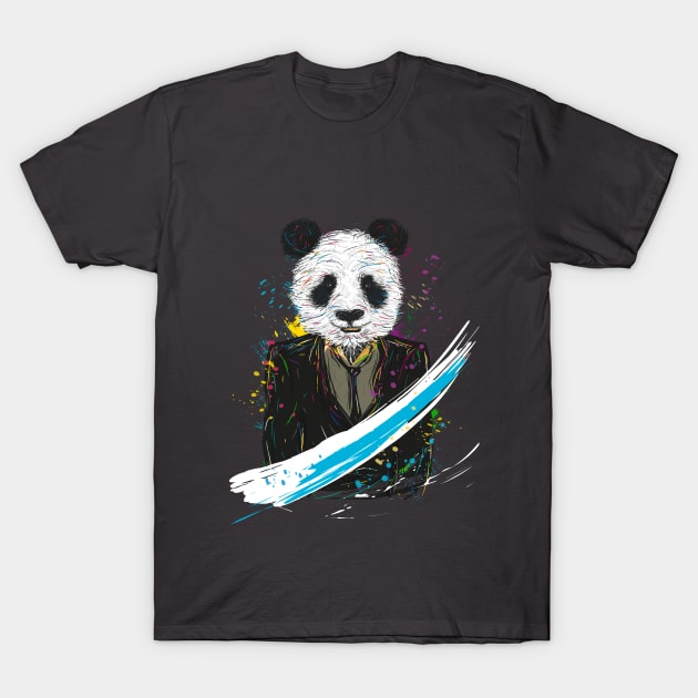 Panda Elegant T-Shirt by WilsonRojasa